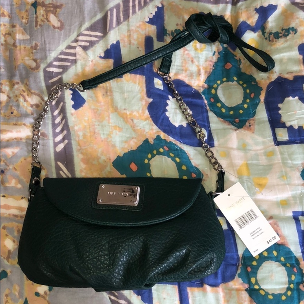Nine West hunter green crossbody
